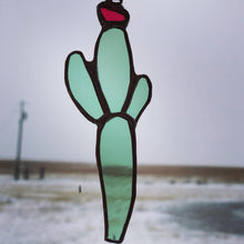 Load image into Gallery viewer, Blooming Cactus Suncatcher
